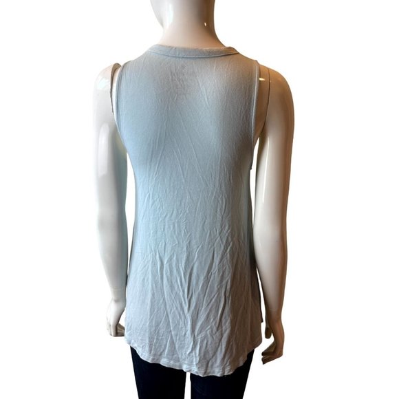 NWT American Eagle Outfitter Women Soft & Sexy Lace Up Tank Top V Neck Gray S - Picture 2 of 8